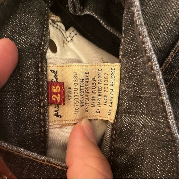 7 FOR ALL MANKIND DARK DENIM FLARE Size 25 - Picture 5 of 6